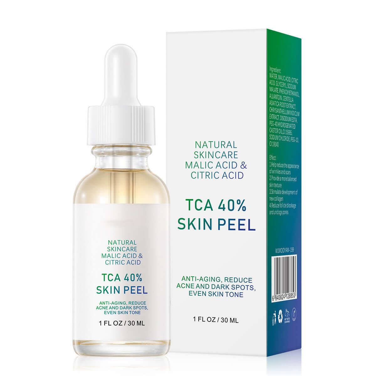 Rejuvenating Serum Repair To Remove Acne And Fade Acne Marks in a dropper bottle with packaging.