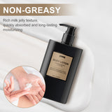 English Packaging Black Bottle Fragrance Body Lotion