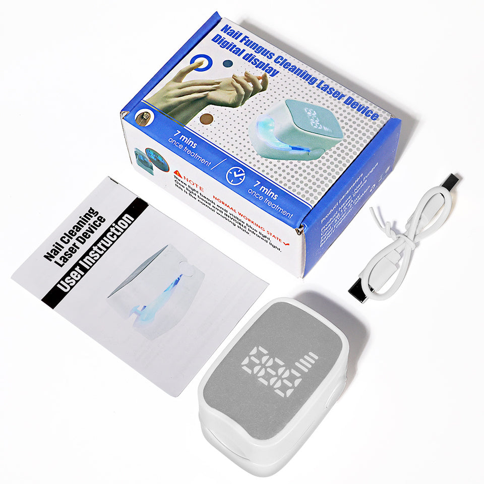 LED Light Nail Treatment ,Nail Fungus Treatment Device, Foldable Home Care For Discolored & Thickened Toenails Fingernails, Suitable For Home & Travel Use